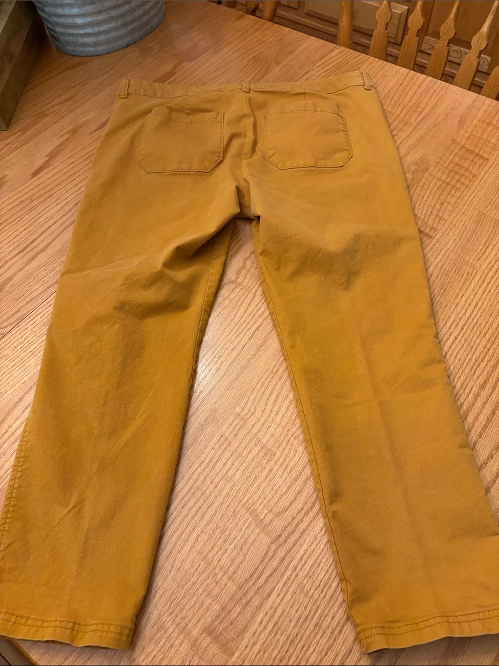 Old Navy Pumpkin Orange Pixie  Cotton Straight-Leg Pants